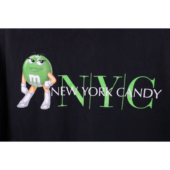 Vtg Y2K Mars Candy M&Ms Womens Medium Green Candy New York City Candy T-Shirt - Picture 4 of 15